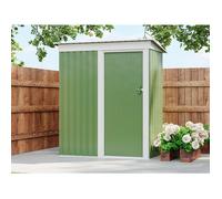 Vente-unique-Abri de Jardin métal en Acier galvanisé Vert Sauge - 1,39 m² - Biron
