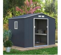 Abri de jardin métal gris 4,83 m2