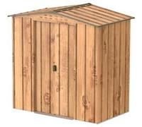 Abri de jardin métal imitation bois - 2.48m bois