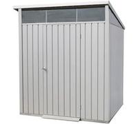 Abri de jardin métal MODERN - 3,32m² - Mono pente - Aluminium blanc G
