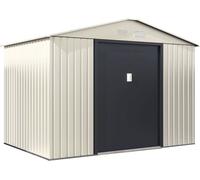 Habitat Et Jardin - Abri de jardin métal 'Nebraska' - 5.30 m² - Beige/Gris anthracite