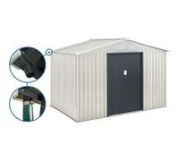 Abri de jardin métal "Nebraska" - 5,29m² avec gouttière G