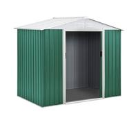 Habitat et Jardin – Abri de jardin métal Rosas – 2,71 m² – Acier galvanisé – Vert