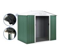 Abri de jardin métal - "Rosas "- 4,07 m² avec gouttière - Vert