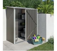 Abri de jardin métal toit plat 1,04 m2 Trigano + kit d'ancrage