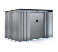 Abri de jardin métal toit plat "Texas" - 4,72 m² - Gris Gris G