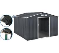 Abri de jardin métal - Vegas 12.98 m² avec gouttière