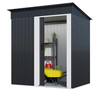 ABRI DE JARDIN METALLIQUE EN ACIER GALVANISE 162 X 86 X 181CM