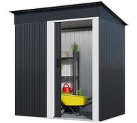 Abri de jardin métallique en acier galvanisé 162 x 86 x 181cm - Bc-elec - 5662-0504