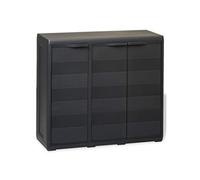 Abri de Jardin Meuble de Rangement avec 1/2/3/4 Etagères Noir/Noir et Gris 2 Shelves Noir