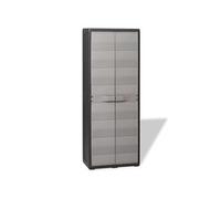 Abri de Jardin Meuble de Rangement avec 1/2/3/4 Etagères Noir/Noir et Gris 3 Shelves Noir/Gris