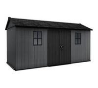 Abri de Jardin Newton Plus 1575-10 m² - Gris Aspect Bois - KETER