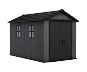 Abri de jardin NEWTON PLUS 7511 KETER L230 x P350 x H246 cm 8,05 m² coloris gris anthracite