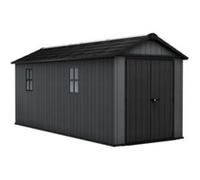 Abri de jardin NEWTON PLUS 7517 KETER L230 x P539 x H246 cm 12,39 m² coloris gris anthracite