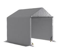 Abri de jardin - Outsunny - 2 x 2 x 2 m - cadre en acier galvanisé - imperméable et résistant aux UV - gris