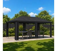 vidaXL Abri de Jardin 6 x 3 m Terre Cuite Polyester et Acier 190, Jardin et Terrasse, Salon Extérieur, Ombre d'Été, Gazebo d'Événements, Tente Indus pour Patio Confortable