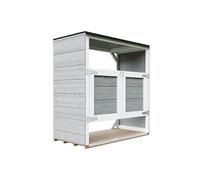 Abri de Jardin pour poubelles, Cache Poubelle extérieur 2x240L - Coffre de Rangement Exterieur, Armoire de Jardin, cabane de Jardin Exterieur - Timbela M980A-TUNDRA Grey