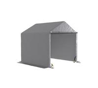 Abri de jardin rangement extérieur en PE résistant aux UV gris dim. 2L x 2l x 2H m