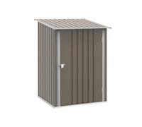 Outsunny Abri de Jardin 1m² Cabanon 1L x 1,03l x 1,6H m Marron et Blanc