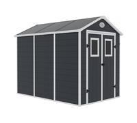 Abri de jardin résine "Texas" - 5.23 m² - kit d'ancrage inclus - Anthracite Anthracite G