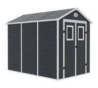 Abri de jardin résine "Texas" - 5.23 m² - kit d'ancrage inclus - Anthracite Anthracite G