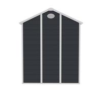 Abri De Jardin Résine "Texas" - 5.23 M² - Plancher Et Kit D'ancrage Inclus - Anthracite