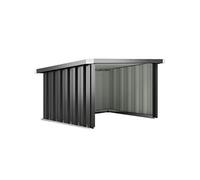 Outsunny Abri Robot Tondeuse 108 x 86 x 62,5 cm Garage pour Robot Tondeuse avec Toit incliné en acier galvanisé pour tondeuse robot, montage facile, gris foncé