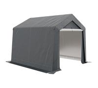 Abri De Jardin, Tente De Stockage, 3 X 3 M, Imperméable Et Anti-Uv, Cadre En Acier Galvanisé Et Grande Porte, Abri De Vélo Garage Pour Extérieur, Gris Foncé