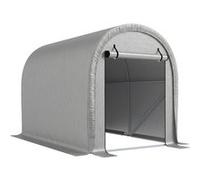 Abri de jardin - tente de stockage - acier galvanisé PE gris clair gris clair