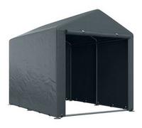 Outsunny Abri de Jardin Tente de Stockage Portable abri de vélo Garage pour extérieur avec Cadre en métal galvanisé et Grande Porte, 1,6 x 2,2 m Gris foncé