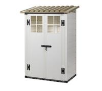 Abri de jardin Tuscany Evo 100 % résine Revêtement de sol inclus Made in Italy