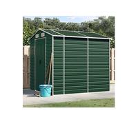 Vidaxl Abri De Jardin Vert 191x215x198 Cm Acier Galvanisé