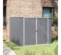 Abri de jardin en acier galvanisé gris 195x198x159 cm -