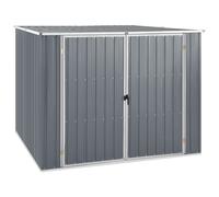 vidaXL Abri de jardin Gris 195x198x159 cm Acier galvanisé