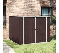 Vidaxl Abri De Jardin Marrron 195x198x159 Cm Acier Galvanisé Marron