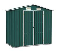 vidaXL Abri de jardin Vert 205x129x183 cm Acier galvanisé Vert G