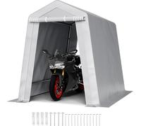 Abri de jardin VEVOR, 183x243,8x213 m, tente de garage en PE, abri à outils, garage à vélos, abri de jardin, carport, abri à vélos, garage de rangement pour moto, tondeuse, vélo, gris