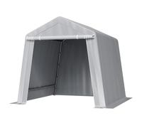 Abri de Jardin-VEVOR-245x245 cm-Tente de Rangement-avec Porte à Fermeture Éclair Enroulable-Abri de Stockage Portable Structure