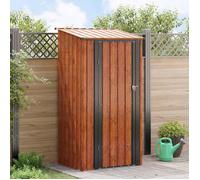 Abri de jardin - VIDAXL - Cabanon métal 103×86×200 cm - Marron - Anti-corrosion - Porte verrouillable