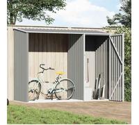 Abri de jardin - vidaXL - Gris - 245x98x159 cm - Acier galvanisé