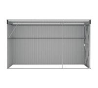 Abri de jardin - VIDAXL - Mural - Anthracite - 118x288x178 cm - Acier galvanisé