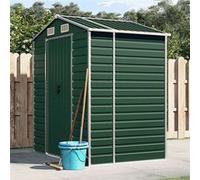 Abri de jardin vidaXL vert 191x130x198 cm acier galvanisé Vert G