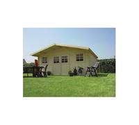 Abri Jardin Bois "Zürich" - 19.71 M² - 5.08 X 3.88 X 2.53 M - 28 Mm