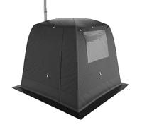 Abri de pêche à glace isotherme portable avec sac de transport, 1 porte et ancrages pour temps froid extrême