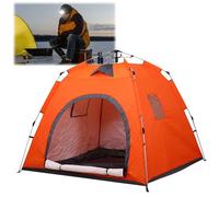 Abri de pêche sur glace portable avec sol, tente coupe-vent et imperméable, installation facile pour la pêche d'hiver, parois isolées en coton pour une protection thermique