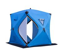 Abri de pêche sur glace portable étanche et coupe-vent pour la pêche en hiver - Équipement de pêche sur glace durable et fiable