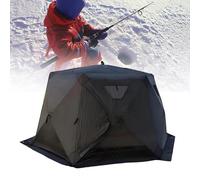 Abri de pêche sur glace, tente d'hiver portable style moyeu avec sol amovible, imperméable, installation facile, sac de transport inclus