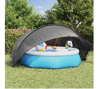Abri de piscine Vidaxl Dôme de piscine Noir 430 x 430 x 210 cm