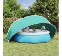 Abri de piscine Vidaxl Dôme de piscine Vert 430 x 430 x 210 cm