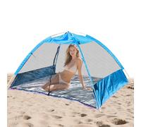 Abri de plage, ombrage de plage - Tempête de la tente de plage ombrage du soleil - Topium de protection UV imperméable, Sunshade léger 2 3 4 personnes pour s'amuser en famille, voyage